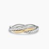 192FB726-B309-AA75-46EE-44C30521C4B9.jpg Petite Infinity Band Ring Sterling Silver with 14K Yellow Gold, 4mm