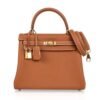Kelly 25 Retourne Bag Coveted Gold Togo Gold Hardware