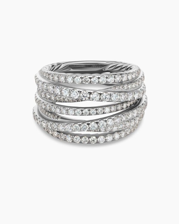 1A0287E1-011E-1C3D-E6F3-9795647A52E4.jpg Pave Crossover Ring 18K White Gold with Diamonds, 16mm