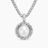 Pearl Classics Cable Halo Amulet Sterling Silver with Diamonds