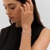 Idylle Blossom Twist Bracelet, White Gold