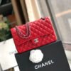 Chanel Classic HandBag Red For Women 9.9in/25.5cm A01112