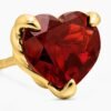 1C07BCDB-86D6-1748-1241-52A9177888F7.jpg Chatelaine® Heart Stud Earrings 18K Yellow Gold with Garnet, 8mm