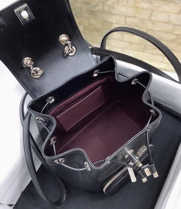 Chanel Small Affinity Backpack Black For Women, Women&rsquo;s Bags 9.8in/25cm