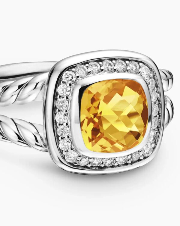 1C824846-A0C9-A525-64F3-BD80FF421ADE.jpg Petite Albion® Ring Sterling Silver with Citrine and Diamonds - 6