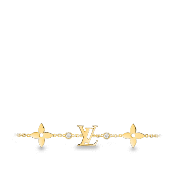 1D509EC2-E459-A6B3-2497-9EA517164A3B.png IDYLLE BLOSSOM MONOGRAM BRACELET, YELLOW GOLD AND DIAMONDS