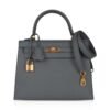 Kelly Sellier 25 Bag Vert Amande Gold Hardware Epsom Leather