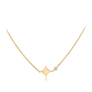Idylle Blossom pendant, yellow gold and diamond