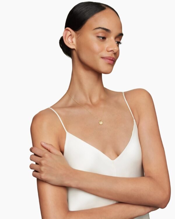 1DF09763-9148-87C7-842F-8BE4CD9046E9.jpg Initial Charm Necklace 18K Yellow Gold with Diamond Z