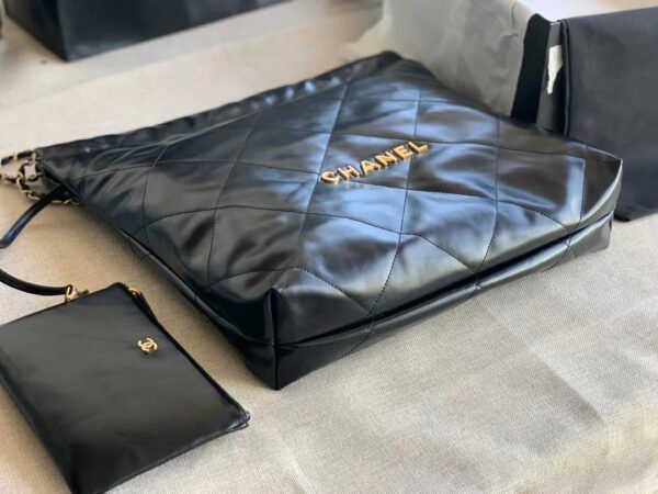 1E06ED11-1ED8-1B32-374A-E8FBF2FFD6F0.jpg Chanel 22 Handbag Black For Women 16.4in/42cm AS3261 B08872 94305