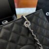 Chanel Grand Shopping Tote Black Caviar Silver Hardware
