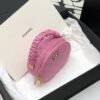 Chanel Vanity Case Shiny Gold Pink Bag For Women 9.5cm/3.7in