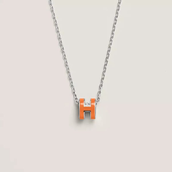 Mini Pop H pendant - Orange Soie