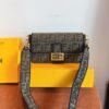 Fendi Baguette Medium - Black Embroidery