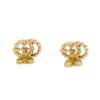 18K Running G Diamond Stud Earrings
