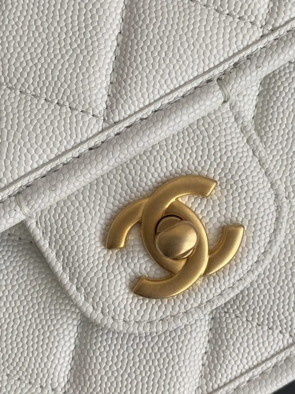 Chanel Small Flap Bag With Top Handle White For Women, Women&rsquo;s Bags 8.1in/20.5cm