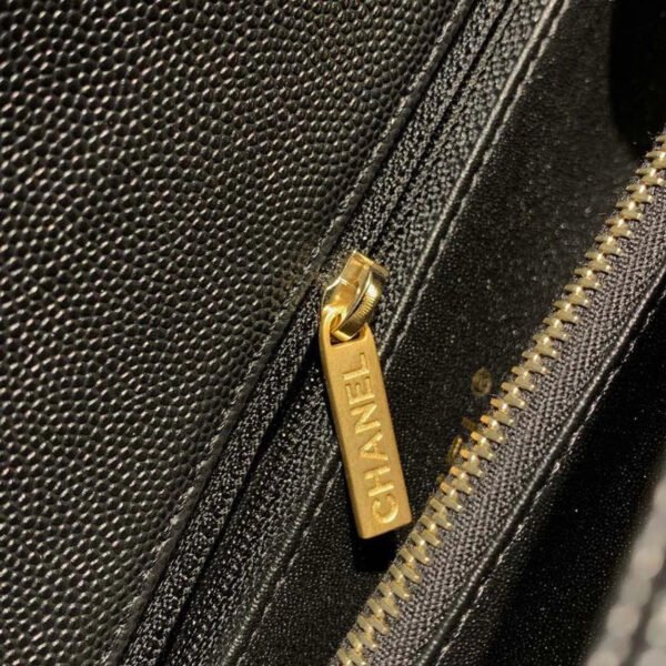 Chanel Large Flap Bag With Top Handle Black For Women, Womens Handbags, Shoulder And Crossbody Bags 11in/28cm A92991