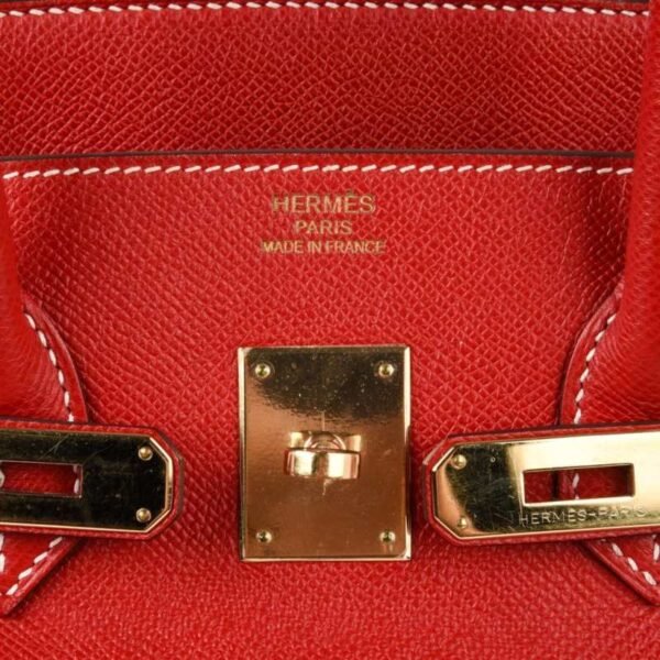 Birkin 28 Bag Rouge Casaque Candy Limited Edition Epsom Gold
