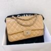 21EF3A90-412C-CE68-2F92-82AD63E13F4A.jpg CHANEL Dark Beige Caviar Medium Classic Double Flap Bag