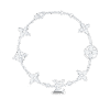 IDYLLE BLOSSOM MONOGRAM BRACELET, WHITE GOLD AND DIAMONDS