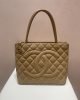 CHANEL Medallion Tote Bag Brown