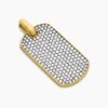 22C92FBD-CEE3-A2E6-88AE-144EA76A00CB.jpg Chevron Tag 18K Yellow Gold with Diamonds, 42mm