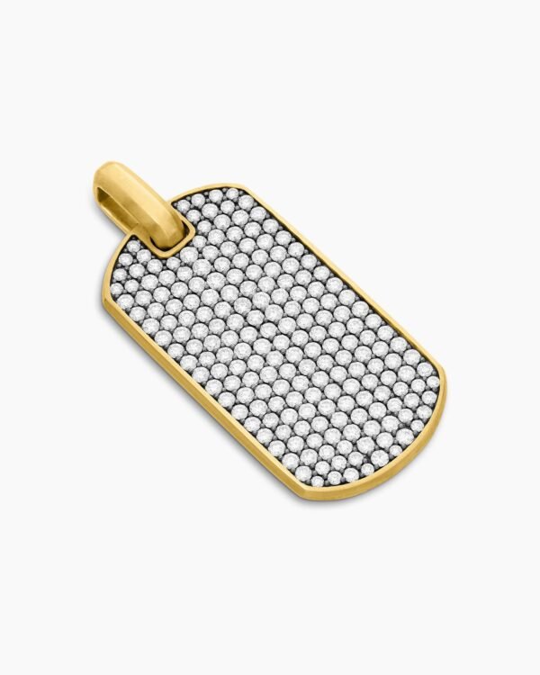 22C92FBD-CEE3-A2E6-88AE-144EA76A00CB.jpg Chevron Tag 18K Yellow Gold with Diamonds, 42mm