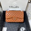 Chanel Large Classic Handbag Silver Hardware Brown For Women, Women&rsquo;s Handbags, Shoulder Bags 11.8in/30cm