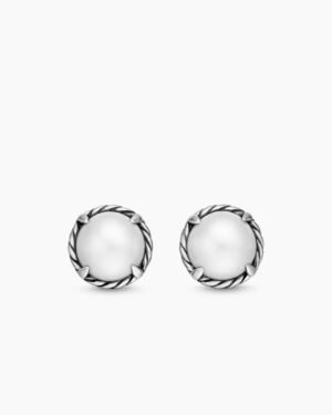 Petite Chatelaine&reg; Stud Earrings Sterling Silver with Pearls