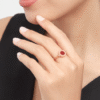 Bulgari ring with double-sided gemstones