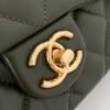 Chanel Small Flap Bag Green For Women, Women&rsquo;s Bags 8.7in/22cm