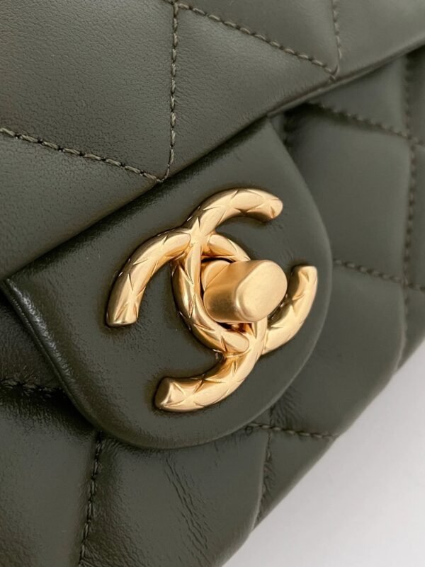 Chanel Small Flap Bag Green For Women, Women&rsquo;s Bags 8.7in/22cm
