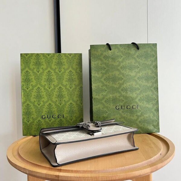 Gucci Dionysus Beige And White Canvas 25x14cm