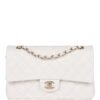 25A018A9-97E7-62F7-FD6B-A37294BA0608.jpg Medium Classic Double Flap Bag White Caviar Light Gold Hardware