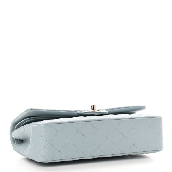 263CC226-7843-0D4D-37D3-53BA12820865.jpg Caviar Quilted Medium Double Flap Light Blue