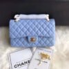 Chanel 1112 Blue Medium Size 2.55 Lambskin Leather Flap Bag