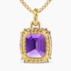Marbella Pendant 18K Yellow Gold with Amethyst, 22mm