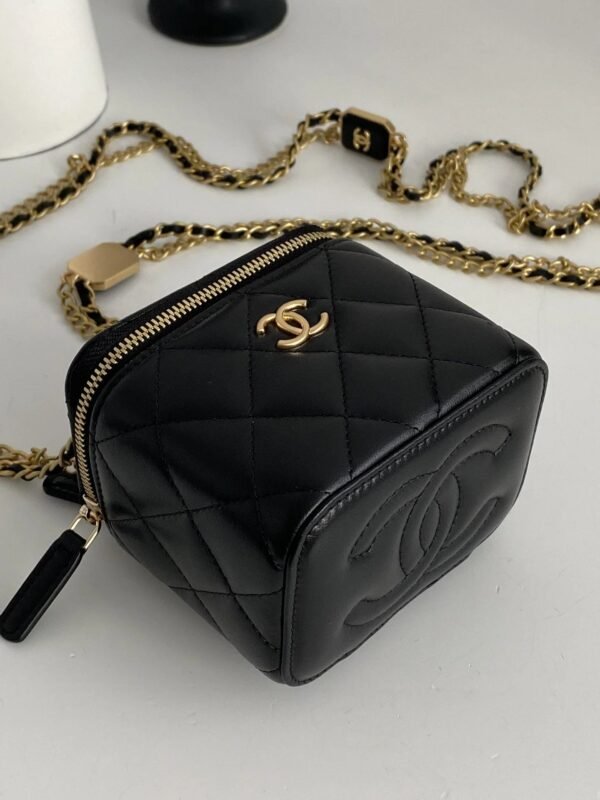 Chanel Small Vanity With Chain Black For Women, Women&rsquo;s Bags 4.3in/11cm