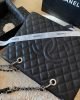 Chanel Grand Shopping Tote Black Caviar Silver Hardware