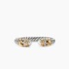 Petite Helena Ring Sterling Silver with 18K Yellow Gold, Pearls and Diamonds, 2.5mm