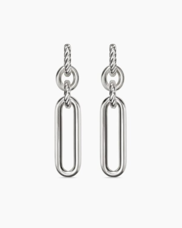 27622FCD-86B5-74BC-7637-BB84C4477181.jpg Lexington Double Link Drop Earrings Sterling Silver, 53mm