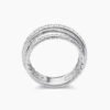 Pav&eacute; Crossover Ring 18K White Gold with Diamonds - 6