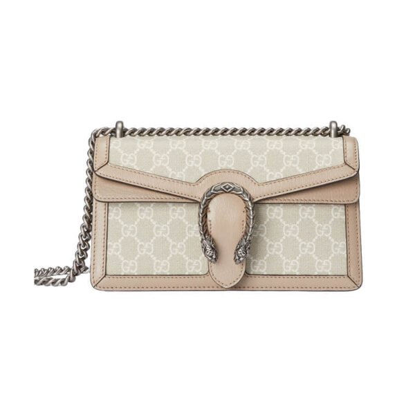 Gucci Dionysus Beige And White Canvas 25x14cm