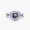 287F0752-D312-3A12-87D7-7E9428215D3D.jpg Petite Albion® Ring Sterling Silver with Amethyst and Diamonds - 6