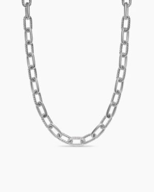 28B52E3D-47CC-96D3-39CC-0DBA9BE6EE2C.jpg DY Madison® Chain Necklace Sterling Silver with Diamonds, 11mm