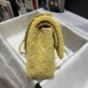 Chanel Class-Flap Bag In Yellow Tweed 1112