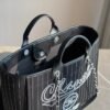 2910CD91-73DB-75D7-6D36-5A1913370159.jpg CHANEL Deauville 2wayTote Bag Black A66941 Cotton Leather