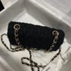 Chanel 20Cm Class-Flap Bag In Black Tweed 1116