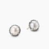 2A105A59-50B6-7F54-60C2-7D626AFD8578.jpg Petite Chatelaine Stud Earrings Sterling Silver with Pearls, 8mm