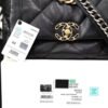 Chanel 19 Handbag 26cm Black For Women AS1160 B04852 94305